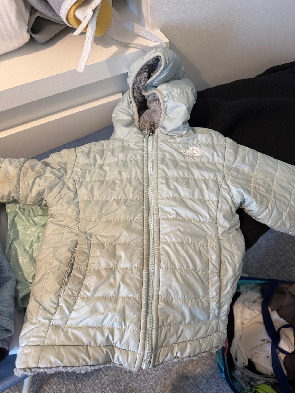 The North Face reversible Quilted Hooded Jacket